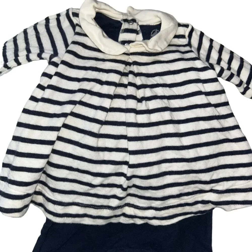 petit Bateau paris france French Breton Nautical stripe top/pants one pi…